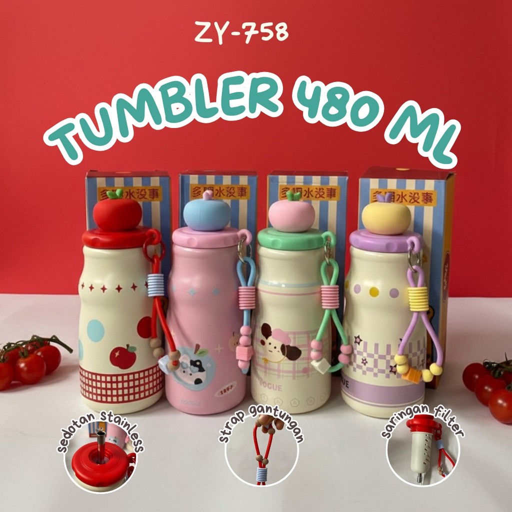 480ML PREMIUM CUTE SERIES TUMBLER DRINKING BOTTLE ZY758 ZY-758