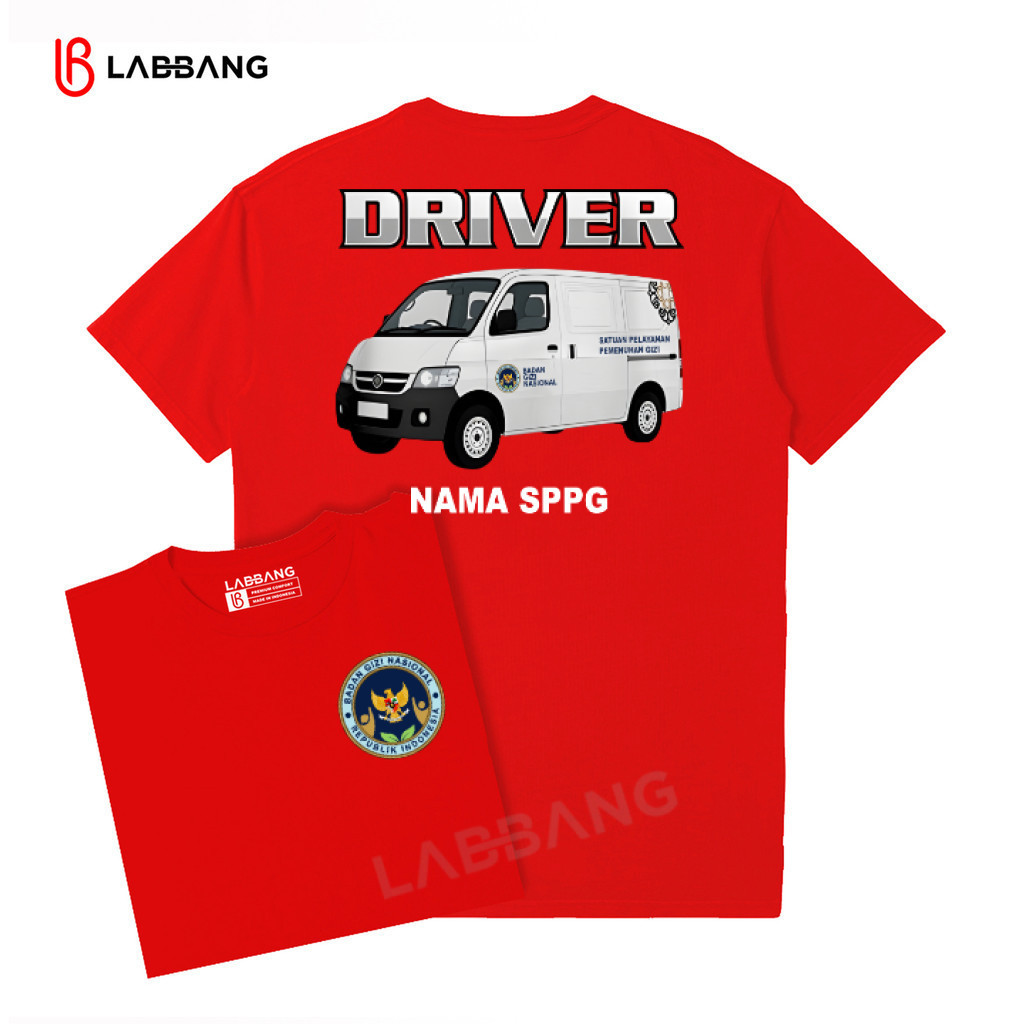 LABBANG เสื้อยืด DB DRIVER MBG / DRIVER BGN / DRIVER SPPG Round Reck Regular Fit Unisex ผู้ชายผู้หญิ