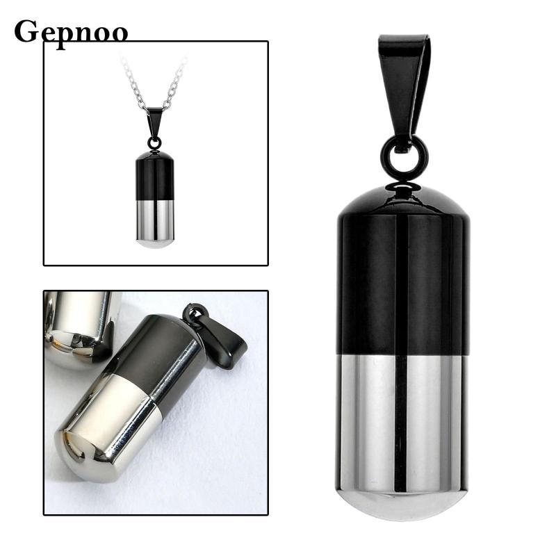 สร้อยคอ Vial สแตนเลสสำหรับขี้เถ้า เครื่องประดับศพแบบท่อ Vial