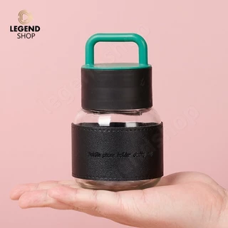 แก้วน้ำมีหูหิ้ว ขวดน้ําขนาดเล็กแบบพกพา น่ารักมินิมอล ใส่นม 300 ml ใส่กาแฟ นม น้ำเปล่า