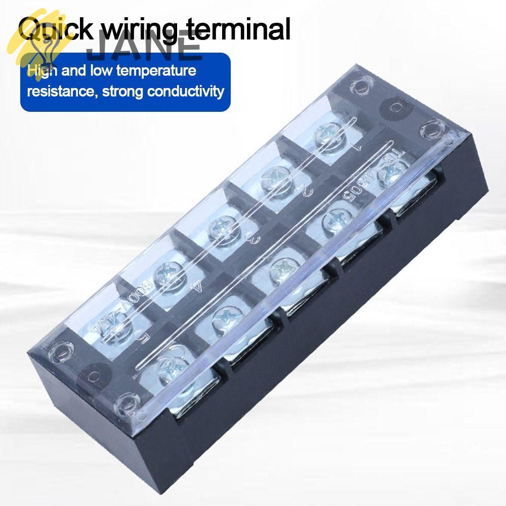 JANE Strip Block Terminal, Dual Row With Screws Block, Electric Block Terminal Wire Connector ไฟฟ้า