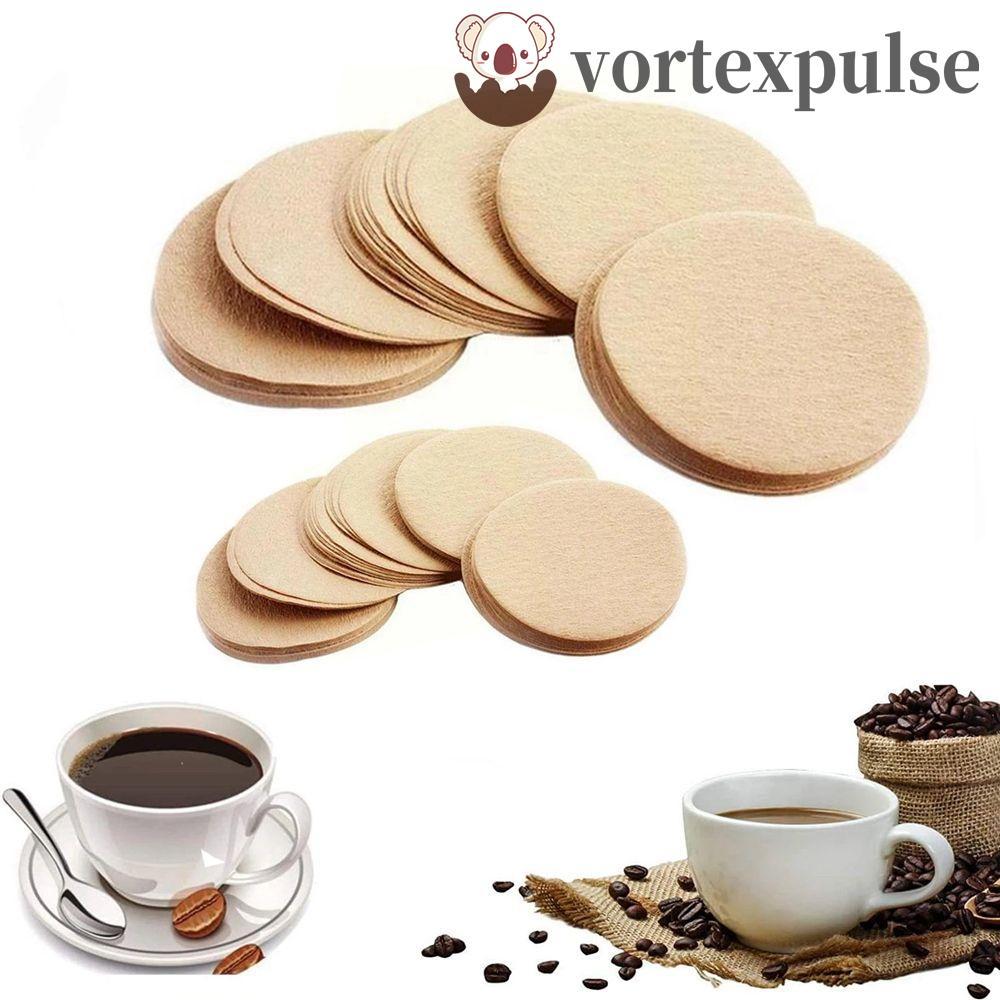 VORTEXPULSE Cafe กระดาษกรอง 56 มม./60 มม./68 มม.รอบเครื่องมือห้องครัว Moka Pot Dripper เครื่องมือกรอ