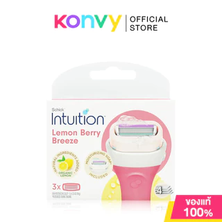 Schick Intuition Refill 40g ชิค ใบมีดโกนรีฟิล มาพร้อมสบู่ในตัว (Aloe/Cocoa Butter/Lemon Berry)