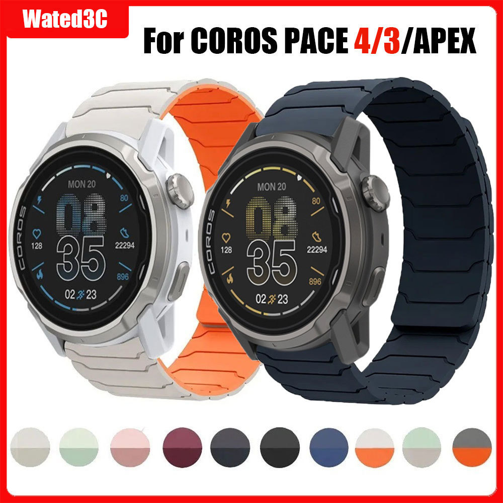 ผู้ขายท้องถิ่น สายรัดแม่เหล็กสําหรับ COROS PACE 4/3 สร้อยข้อมือสําหรับ COROS APEX 46 มม./APEX 2Pro/ VERTIX/APEX 4 42 มม.Wanchband