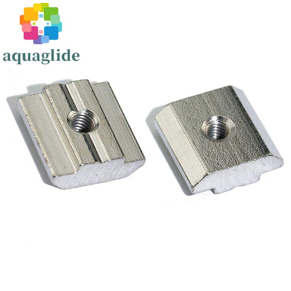 AQUAGLIDE Hammer Nut 20PCS อลูมิเนียมโปรไฟล์ T Block T-Track เลื่อน T Slot Nut
