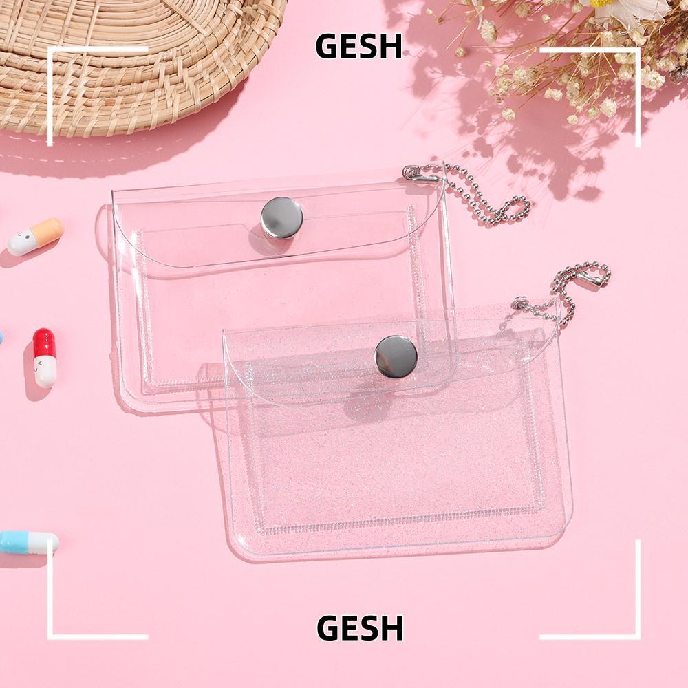 GESH Card Bag PVC Fashion Transparent Wallet