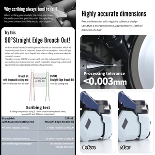 (New) DSPIAE ปากกา-มีดเดินลาย Straight Edge Broach & Step Scraper