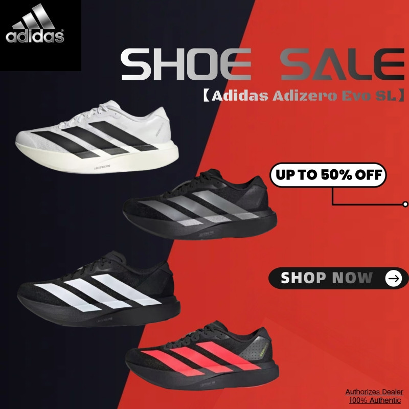 【Joys STOPAN】New Model!!Adidas Adizero Evo SL รองเท้าวิ่ง JH6206/JP7147/JP7149/JR3414