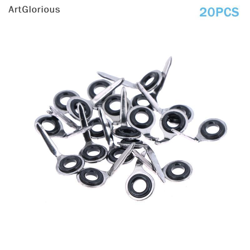 Art 20PCS MKG 1.0S 1.5S 2.0S 3.0S Miniature Guide Series Non เซรามิคแหวนตกปลา Rod Repair Guides Rod 