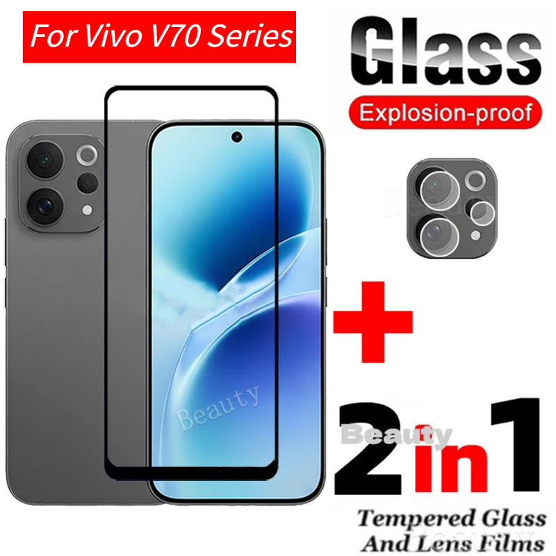 2IN1 9H ความแข็งฟิล์มใสสําหรับ Vivo V70 V 70 Elite FE V70Elite V70FE VivoV70Elite VivoV70 Elite 5G ป