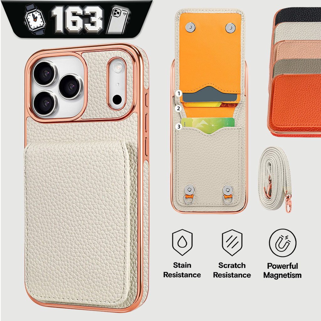 Multi-Functional Card HolderสําหรับIPhone 17 Pro Max iPhone 17 Air 16ProMax 14 Plus 13 Pro MaxกรณีFu
