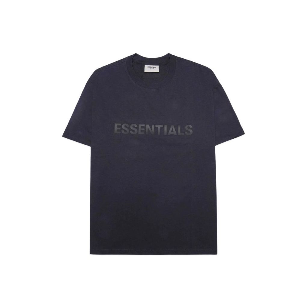 FEAR OF GOD ESSENTIALS SSENSE Boxy T-Shirt Applique Logo Dark Navy Unused