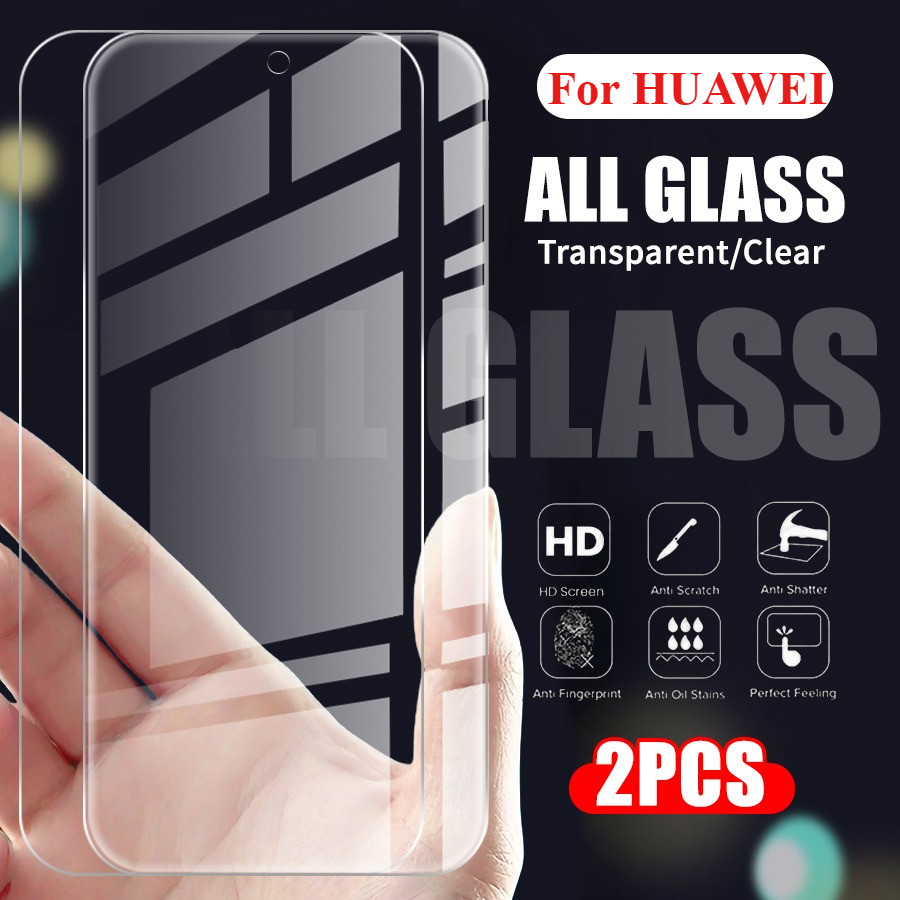 2PCS กระจกนิรภัยสําหรับ HUAWEI Pura 80 70 Pro Ultra P20 P30 P40 P50 Nova 5T 7 8i 9 10 11 12 13 14 Y72 Y73 Y91 Y61 Y70 Y90 Y7 Y9 โทรศัพท์ป้องกันหน้าจอ
