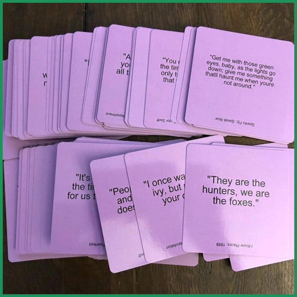 Challenge Card Game Lyric Travel Card Games Interactive Party Card Game สํารับการ์ดตลกสําหรับ Travel