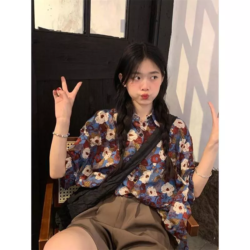 Chili Koko เสื้อเชิ้ตฮาวายแขนสั้น ลายดอก รุ่น 310 thumbnail 10