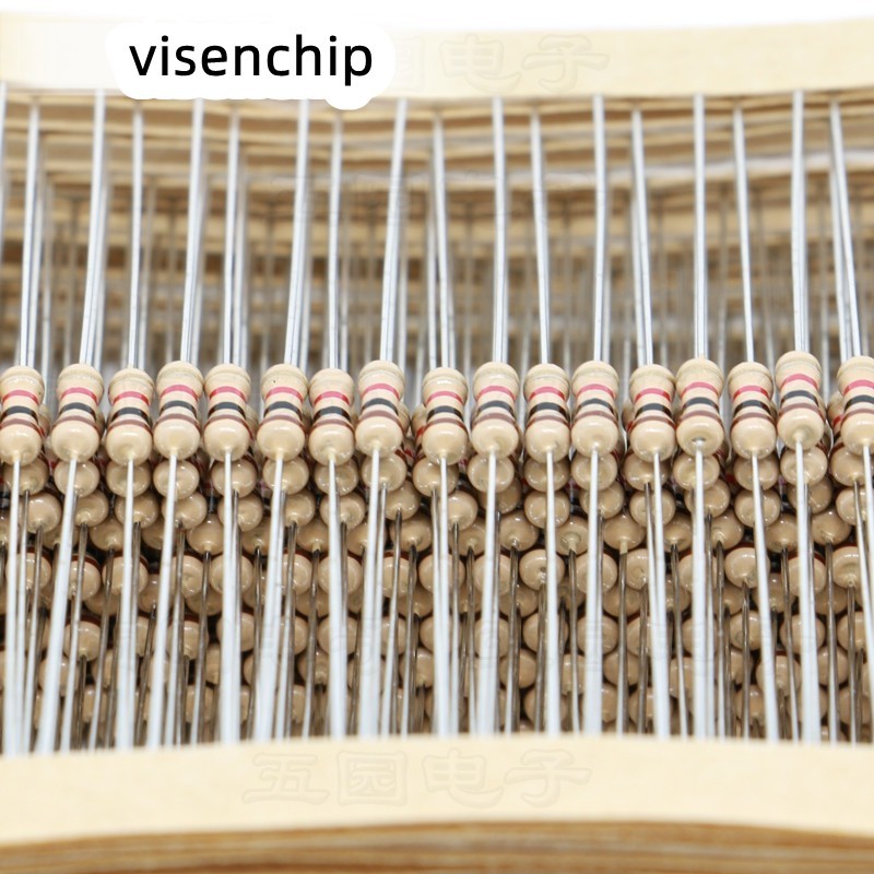 100 ชิ้น 1/4 วัตต์ตัวต้านทานฟิล์มคาร์บอน 5% 0.25 วัตต์ 200KR 220K 240K 270K 300K 330K 360K OHM