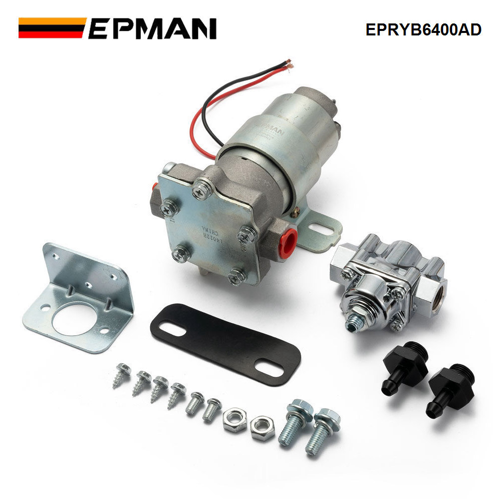 EP  110 GPH ปั๊มไฟฟ้าพร้อมตัวควบคุม Street Strip Carbureted การใช้งาน 14 PSI Universal 3/8 "พอร์ต NPT EPRYB6400AD