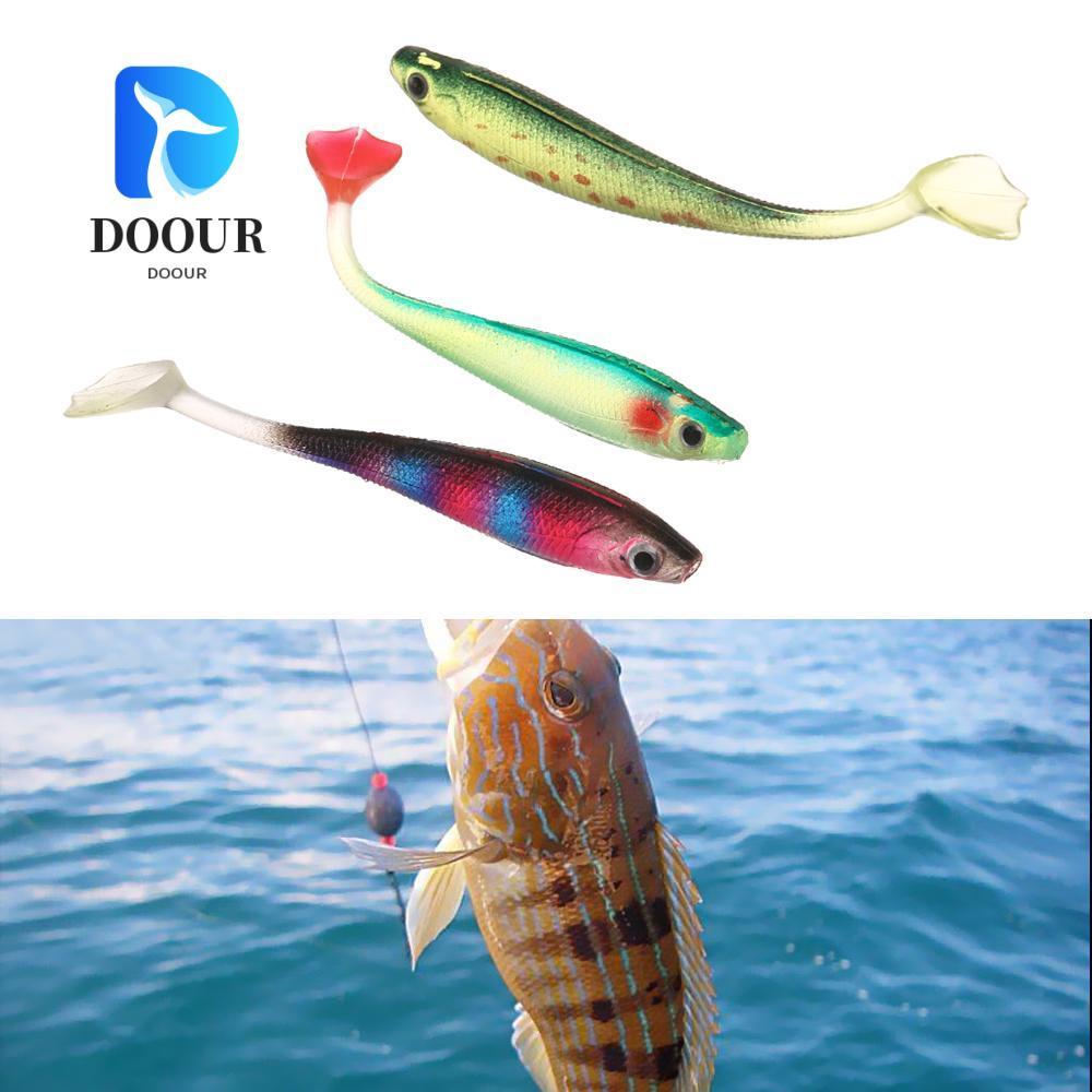 DOOUR เหยื่อน้ำหนัก 5 กรัม ขนาด 9 ซม. T-Tail Swim Bait คุณภาพสูง