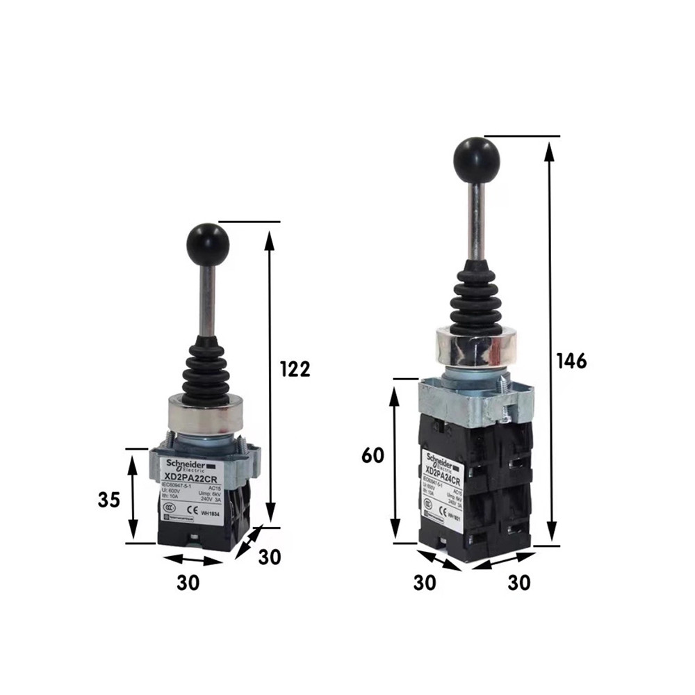 ยี่ห้อใหม่ Cross จอยสติ๊กสวิทช์ XD2PA24CR XD2PA14CR XD2PA22CR XD2PA12CR XD4