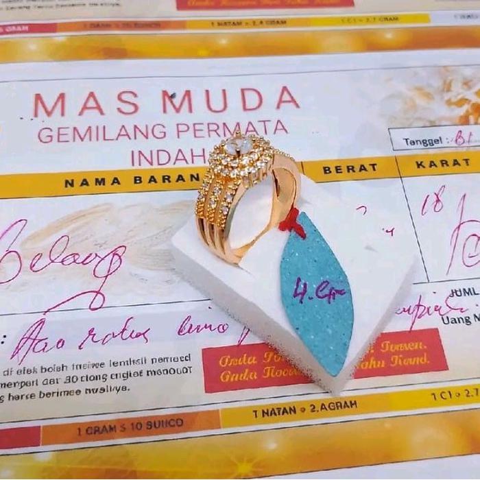 2GRAM LIGHT GOLD แหวนผู้หญิง รูปที่ 4