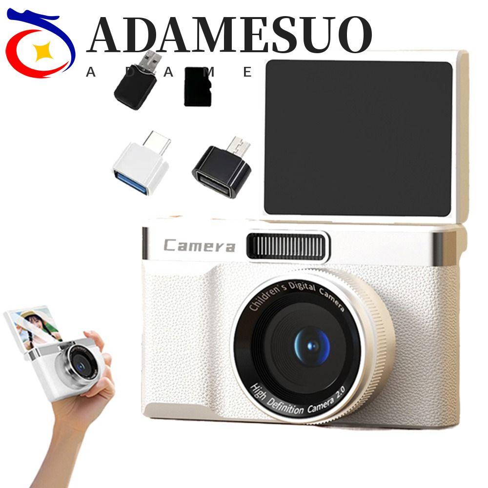 ADAMESUO 1080P HD กล้องดิจิตอล, หน้าจอ 2.4 8x ซูมการถ่ายภาพกล้องวิดีโอ, แบบพกพา Anti-Shake Autofocus