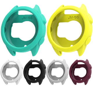 สายรัดไนลอน + เคสซิลิโคนสําหรับผู้เบิกทาง Garmin 165 ฝาครอบป้องกันสําหรับผู้เบิกทาง Garmin 165 Weaving Loop Strap