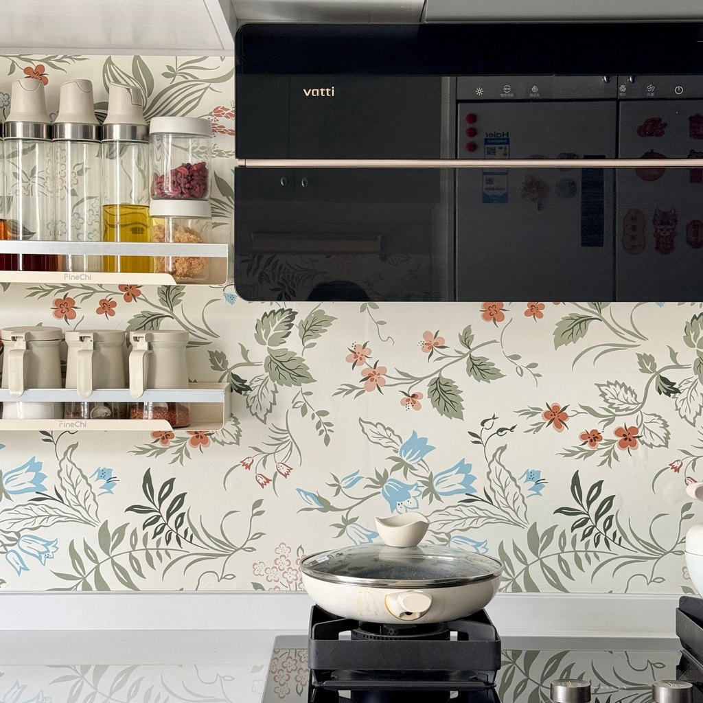 ตกแต่งห้อง wallpaper ติดผนัง วอลล์เปเปอร์ห้องครัวมีกาวในตัวกันน้ำกันความชื้นห้องน้ำผนังห้องน้ำตกแต่ง