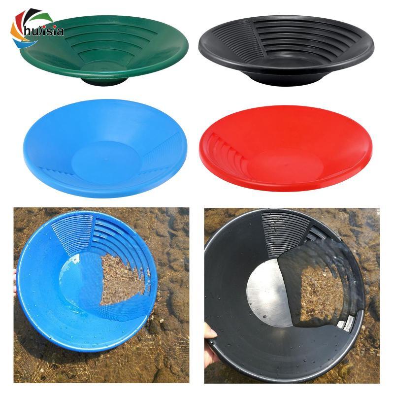 [chulisia] 15" Dual Riffle Nuggage Panขุดลอก Prospecting River Tool ในเขตภูเขา