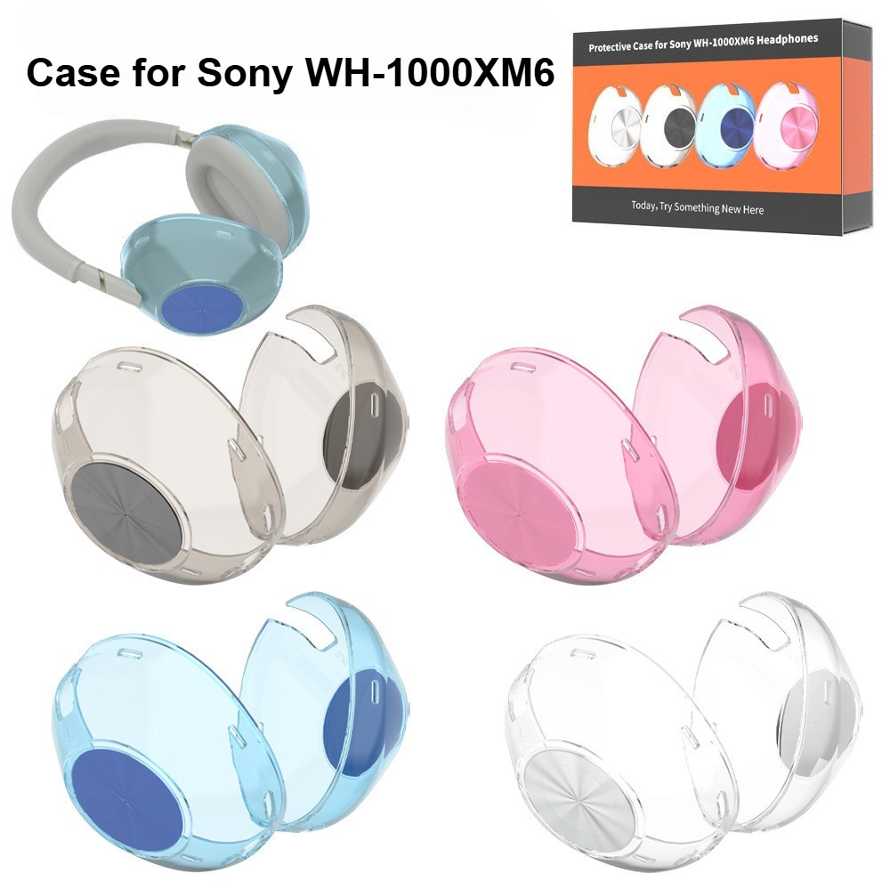 Case for Sony WH-1000XM6 Clear TPU Soft Case Sony WH-1000XM6 Shockproof Shell Protective Sleeve Stor