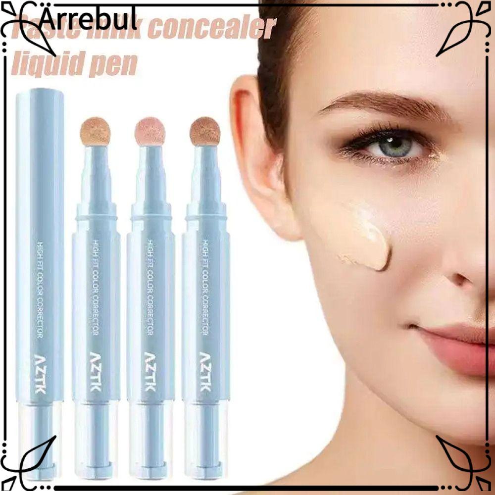 AREBUL ปากกาคอนซีลเลอร์ 1 ชิ้น, ให้ความชุ่มชื้น AZTK Liquid Makeup, Face Brightening Covering Acne S