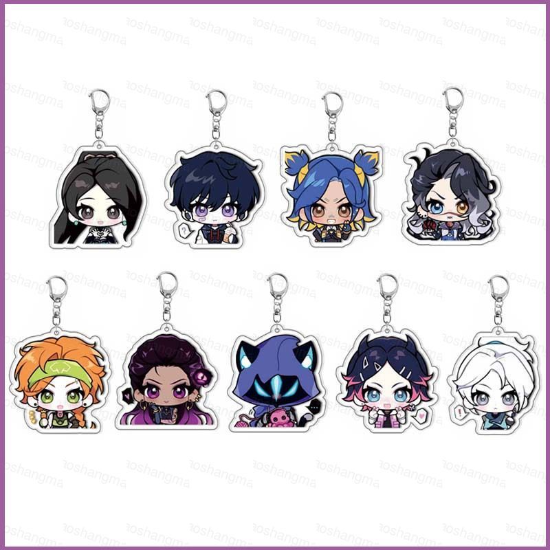 YT3 VALORANT อะคริลิคพวงกุญแจ Cypher Clove จี้ Skye กระเป๋าอุปกรณ์เสริมเกมอะนิเมะอุปกรณ์ต่อพ่วง