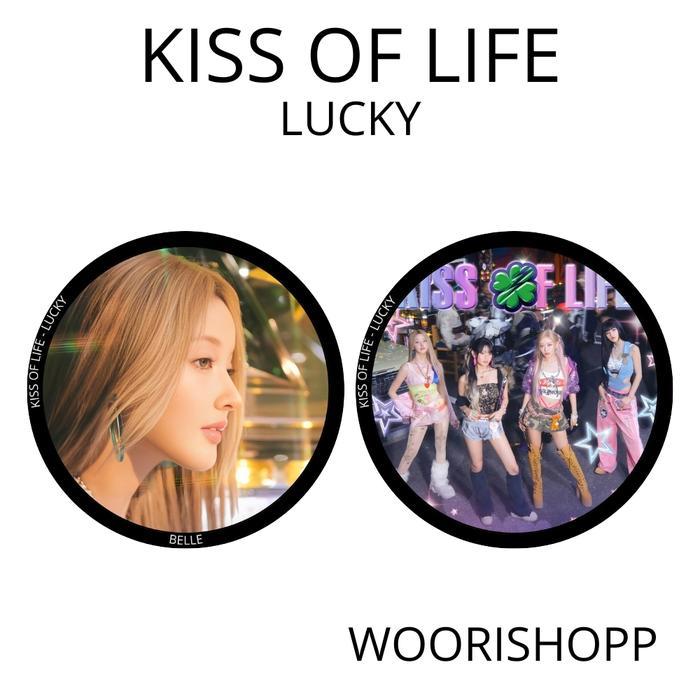 พวงกุญแจ KISS OF LIFE LUCKY GANCI BOLAK BARK GANTUNGAN KUNCI KPOP UNOFFICIAL NATTY BELLE JULIE - LUC