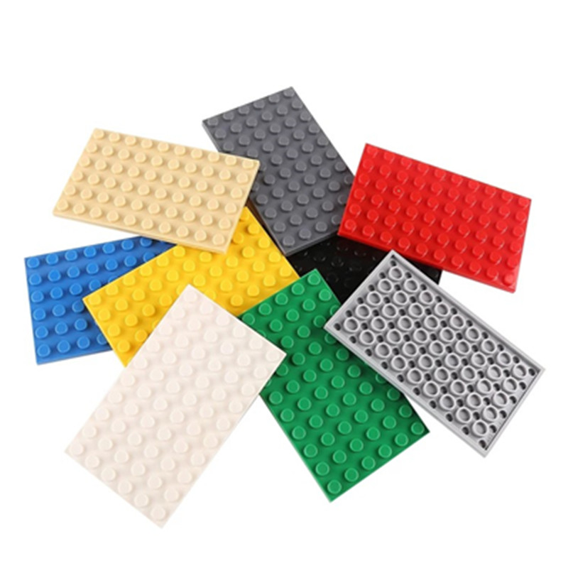 8PCS จาน 6x10 จุดเข้ากันได้กับ 3033 Baseplate Self-Locking อิฐบล็อกอาคารของเล่นอุปกรณ์เสริม
