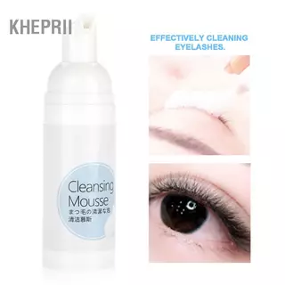 Kheprii Soft โฟมทำความสะอาดขนตาที่มีประสิทธิภาพ 60ml รสสตรอเบอร์รี่ Eyelashes Extension Lash Tool