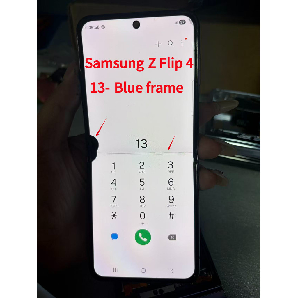สําหรับ Samsung Z Flip4 จอแสดงผล LCD Touch Screen Assembly สําหรับ z flip4 SM-F721U F721B F721