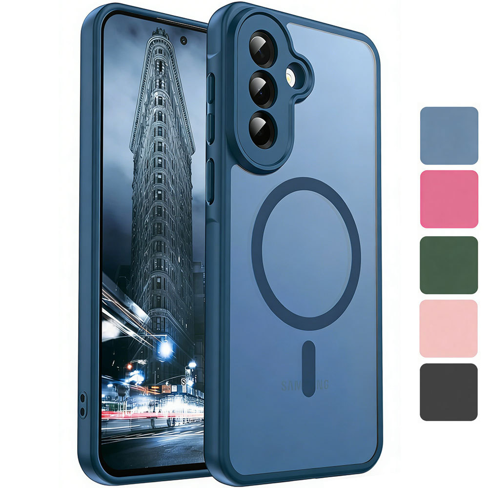 SAMSUNG Magnetic Matte Hard Soft-Touch Skin Frostedโปร่งแสงกันกระแทกสําหรับSamsung Galaxy A57,A37,A1