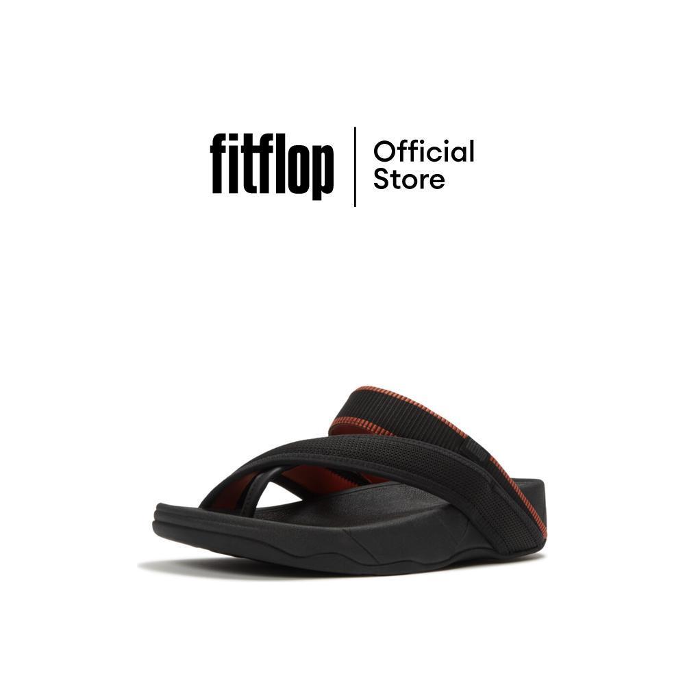 FITFLOP SLING W/RESISTANT MESH/WEB TP รองเท้าแตะแบบหูหนีบผู้ชาย รุ่น A5U-D31 สี BLACK