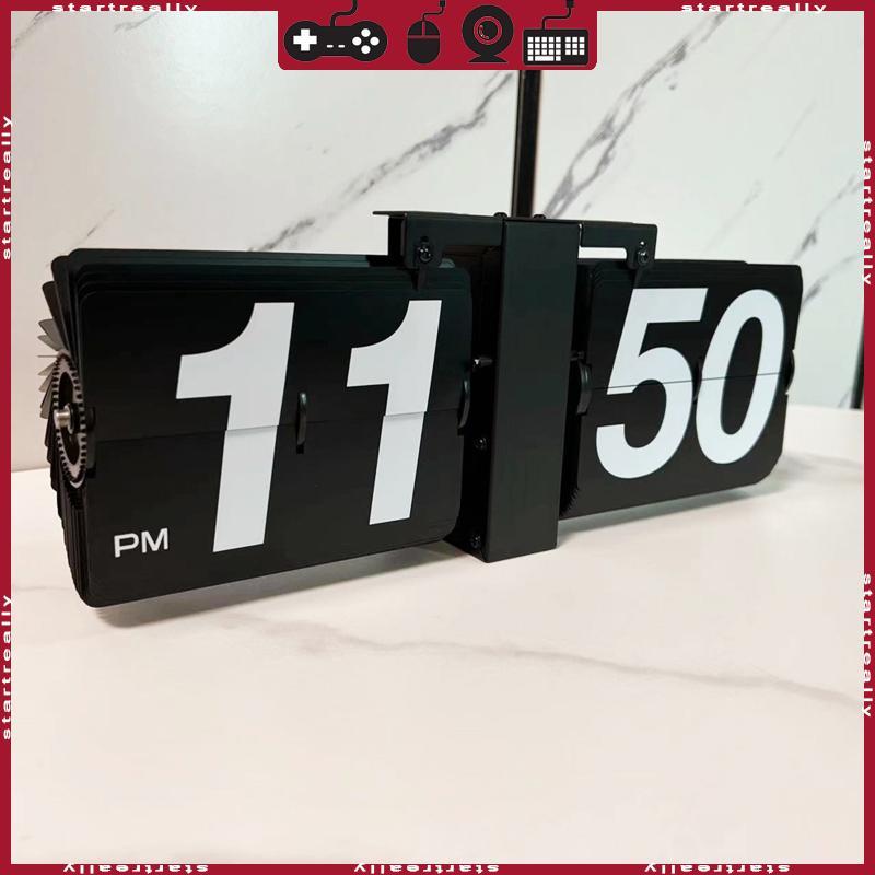 ST Flip Desk Clock Powered Decor สําหรับ Home Office School Hotel Coffee Shop