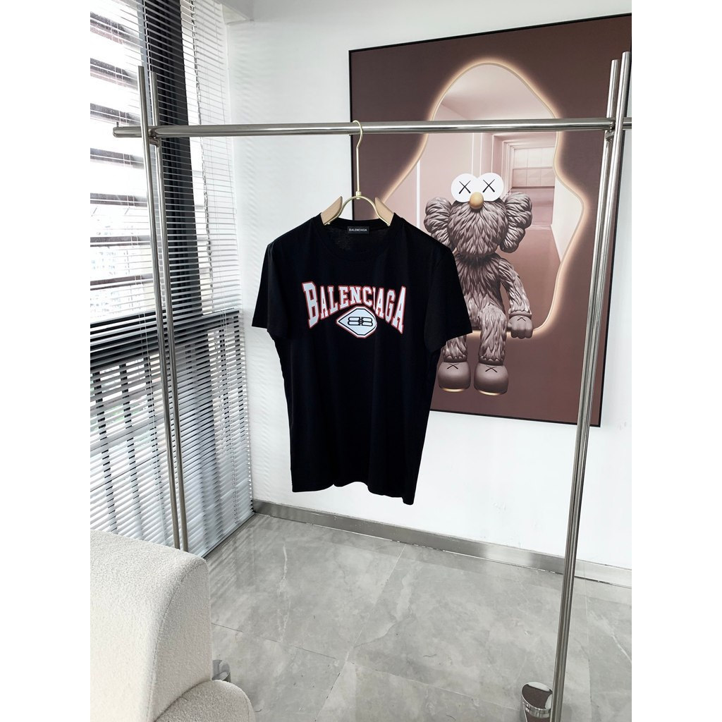 BALE & NCIA @ GA2026 ขนาดใหญ่ 6XL Star เสื้อยืดคอกลมแขนสั้นสไตล์คู่ผู้ชายรอบคอ Slim-Fit ฤดูใบไม้ร่วง