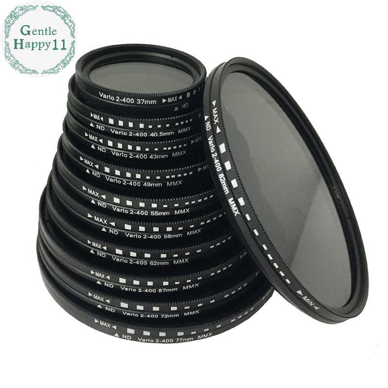 GentleHappy Fader Variable ND Filter ปรับได้ ND2 ถึง ND400 Neutral Density 40.5 43 46 49 52 55 58 62