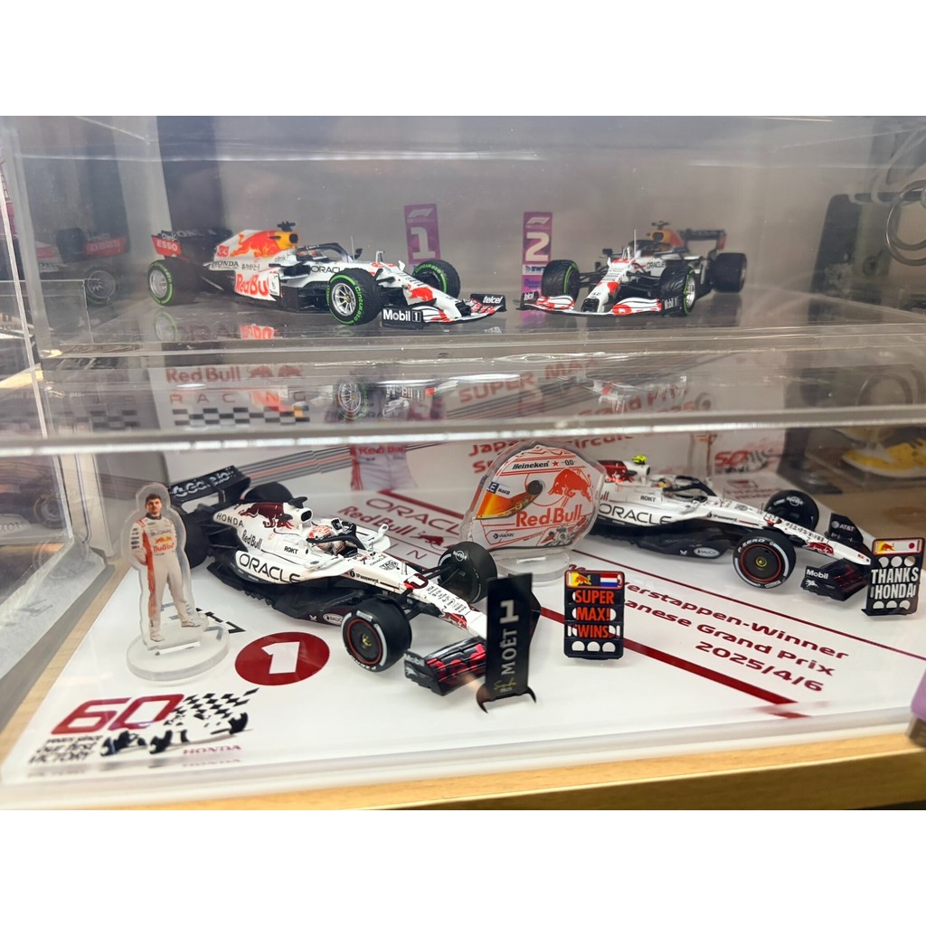 Mini Cut Red Bull F1 RB16B2021 สถานีตุรกี Vista Pan White Bull Mini Cut 1: 43 Scale ที่ระลึก Honda เ