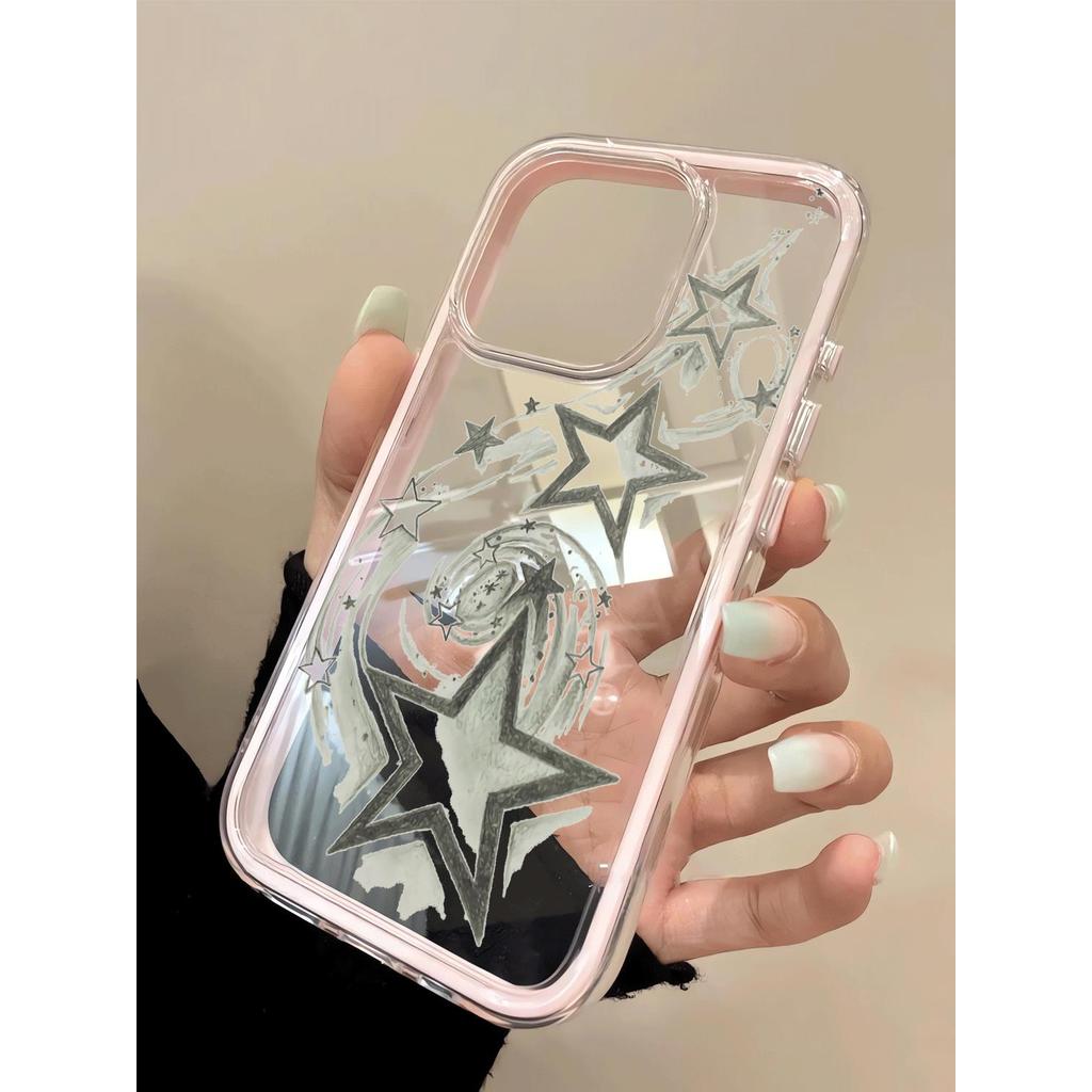 Silver Star Track สําหรับ 16 iPhone 17Air 3 in 1 Bezel 14 13 11Pro