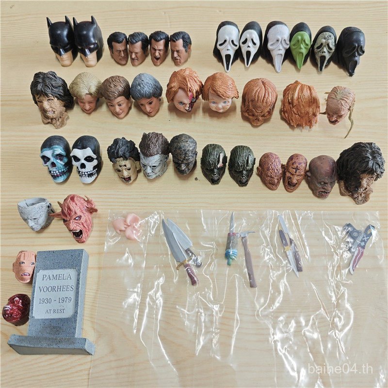 ขายร้อน 2025 Bulk NA Movie Series Black Week 17 20 ซม.23 ซม.เคลื่อนย้ายได้รูปหัวแกะสลักอุปกรณ์เสริม