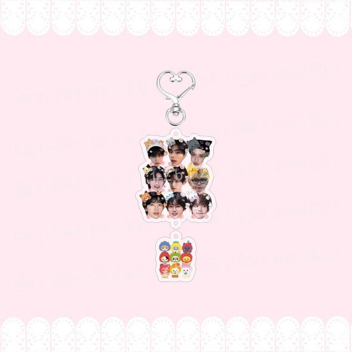 KPOP ZB1 Merch พวงกุญแจสําหรับผู้หญิงผู้ชาย ZEROBASEONE Kawaii แฟชั่นอะคริลิคผลไม้ Key แหวนผู้ถือของ