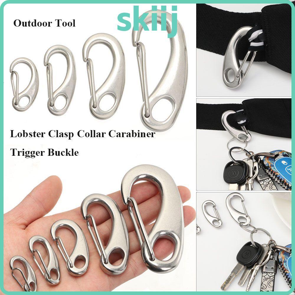 SKIIJ Belt Clasp Clip Collar Snap Swivel Lobster Leather Bag Trigger Buckles