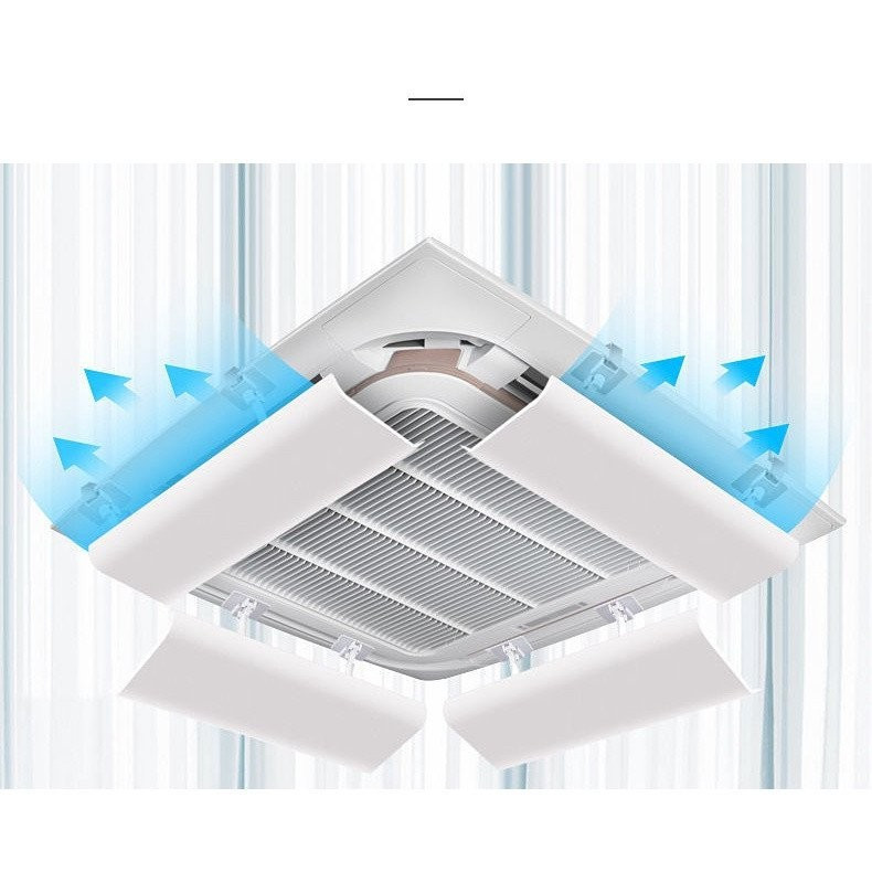 เพดานเครื่องทําความเย็น Air Outlet Wind Shield Wind Deflector 3 Hp 5 Hp เพดานระงับเครื่องปรับอากาศ A