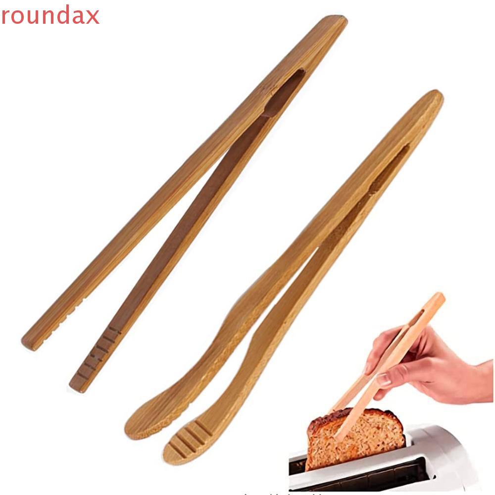 ROUNDAX ชาปากคีบเบคอนหนีบขนมปังไม้ไผ่นํามาใช้ใหม่ทําอาหารขนมปังปิ้งคลิป
