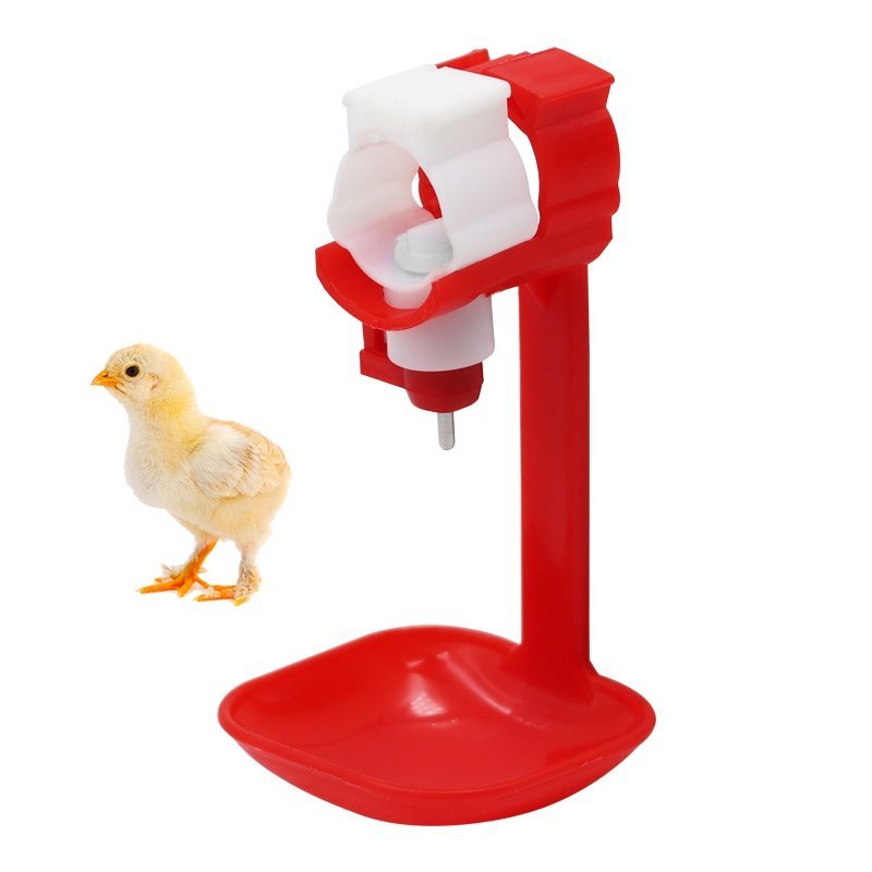 【Ready stock】5 Sets Chicken Waterer Cups Drinker Nipples Drinker Hang Cups Poultry Chicken Bird Wate