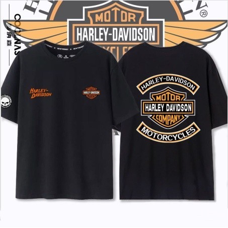 CODBaju HARLEY-DAVIDSON T เสื้อผู้ชายผู้หญิงผ้าฝ้ายแขนสั้น Tee UNISEX CASUAL MOTOR SPORT Baju Tshirt
