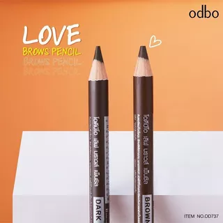 ODBO Love Brows Pencil 1.3g #OD737-01 Brown โอดีบีโอ ดินสอเขียนคิ้วเนื้อนุ่ม.